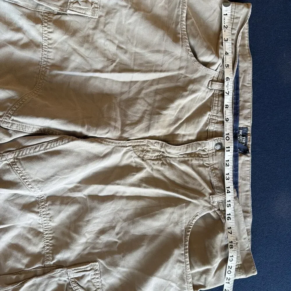 North Face Shorts Mens 40 Khaki Tan Cargo Outdoors Hiking Hiker Casual Adult